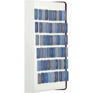 Bible Tabs, Bible Study Supplies, Laminated Bible Journaling Tabs for Men Women, Large Print Bible Labels Index Tabs, Bible Book Accessories for Personalized Bible