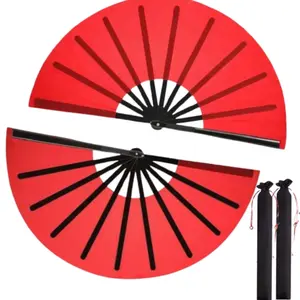 2 Pack 13 Inch Large Folding Fans for Line Dancing, Foldable Hand Fans for 70s 80s Neon Party Retro Dancing Night, Disco Party Supplies, Bulk Gifts for Women, Guests