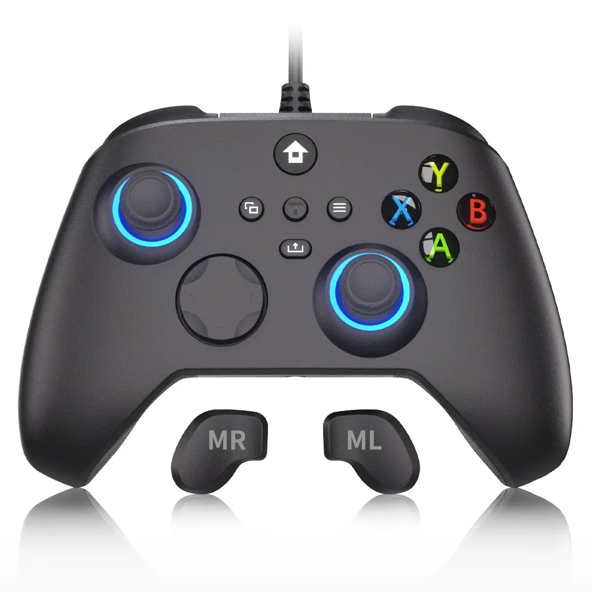 YUYIU Wired Controller for XBOXONE ,XboxSeries X|S , PC,Steam,iOS – Linear Triggers,USB-C Plug & Play,Audio Support, Macro & Turbo, RGB Backlight, Dual Shock  programmable,back to school,back to school haul