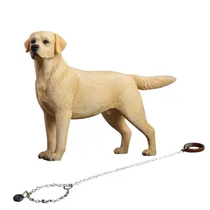 JXK Small Labrador Figurine Hand Painted Resin Dog Lover Birthday Gift