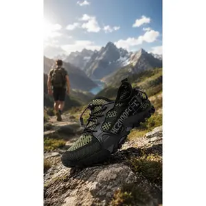 Unisex Fashion Quick-Dry Water Shoes | Sports Sandals for Pool, River Rowing, Fishing, Diving, Surfing, Yoga | Waterproof Outdoor Shoes with Velcro