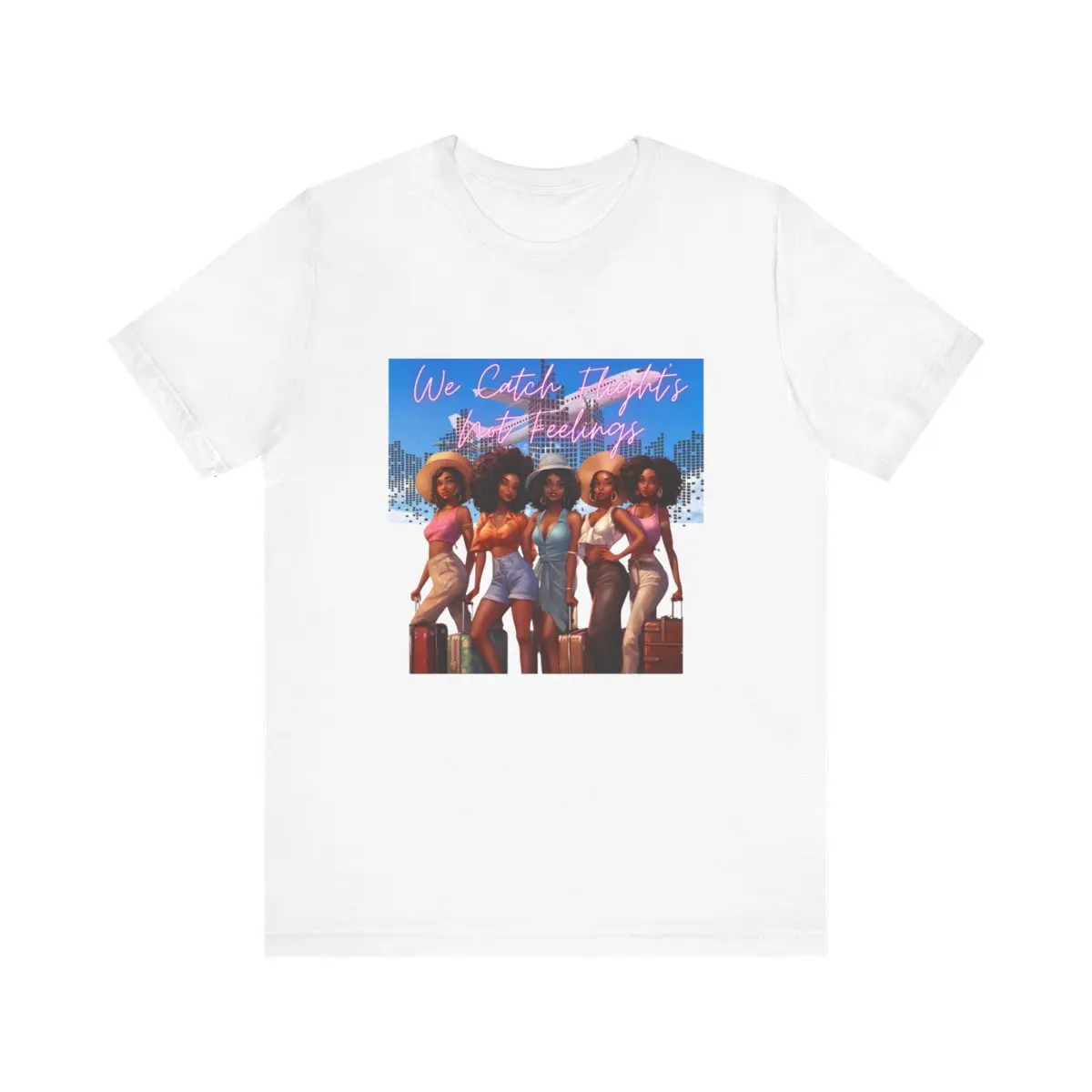 Catching flights not feelings Jersey Short Sleeve Tee