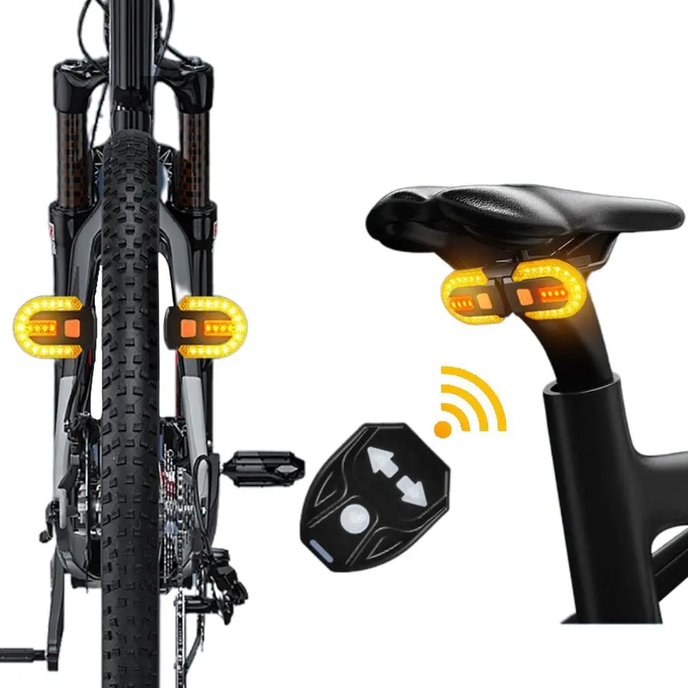 LED Bicycle Light - Bike Tail Light with 5 Lighting Modes - USB Rechargeable Bicycle Brake Taillights for Road, Moutain, Night Riding Road Cycling Gear