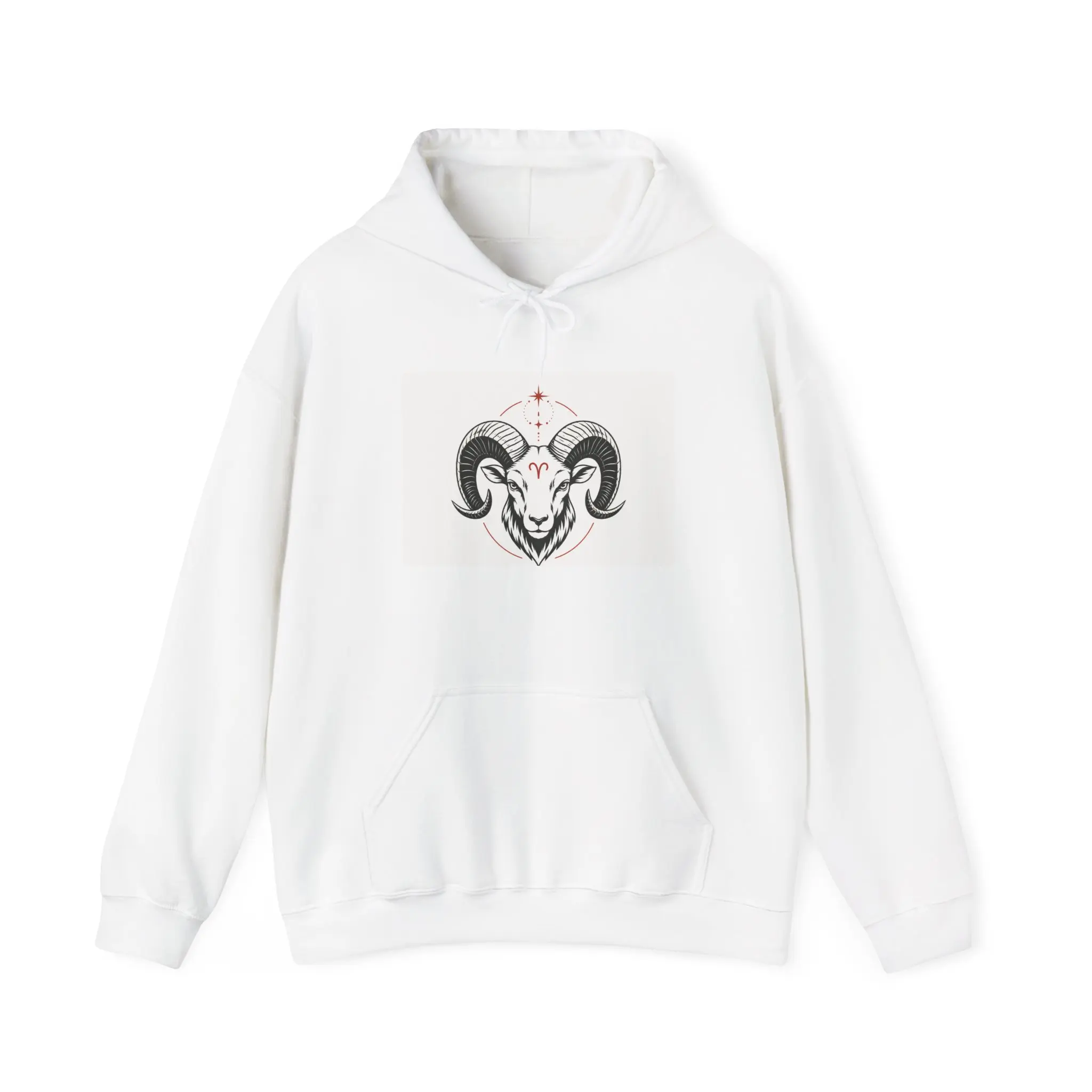 Ram Skull with Horns hoodie | Goat Skull Hooded Sweatshirt