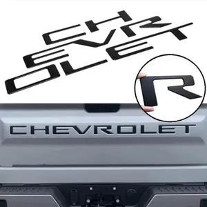 Chevrolet Silverado Tailgate Letter Inserts 3D Raised