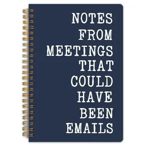 1. An engaging conference notebook, measuring 5.5 x 8.3 inches, featuring high-quality horizontal pages with a sturdy spine, is perfect for taking meeting notes or emails. It is an excellent gift for friends, colleagues, and gentlemen