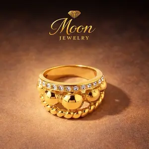 Golden Bubble Ring – Luxe Shine Edition