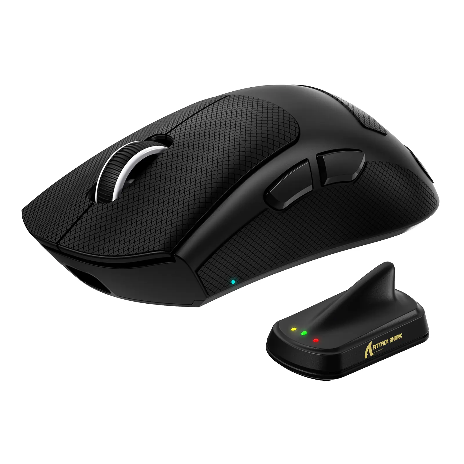 ATTACK SHARK V8 8K Wireless Gaming Mouse Whit 42000 DPI-PAW3950 MAX Sensor-59g Lightweight-Nordic54L15 MCU-400h Battery Life, Triple Modes,Gaming Accessories for PC/Laptop/Mac