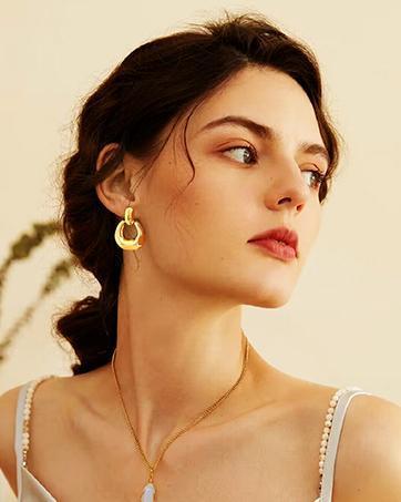 36 Pairs Gold Earrings Set for Women, Fashion Pearl Chain Link Stud Drop Dangle Earrings Multipack Hoop Earring Packs, Hypoallergenic Earrings for Birthday Party Jewelry