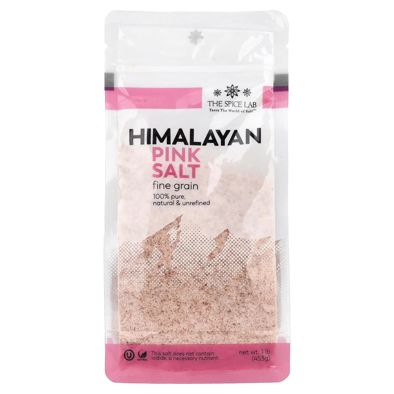 The Spice Lab Himalayan Pink Salt, Fine Grain, 1 lb (453 g) The Spice Lab Himalayan Pink Salt, Fine Grain, 1 lb (453 g)