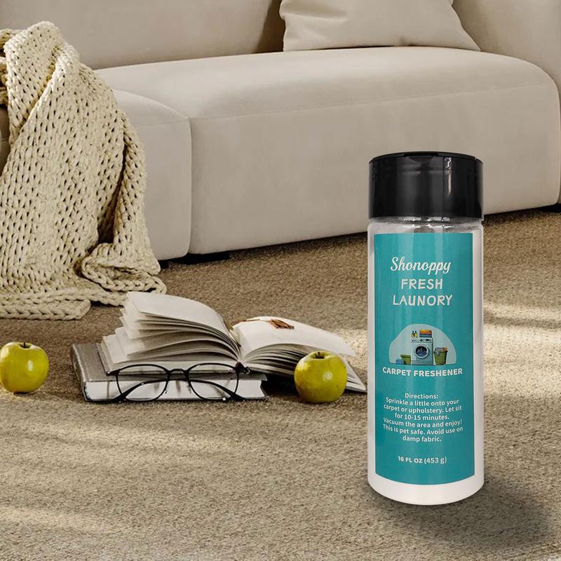 Scented Home&Pet Carpet Freshener Deodorizing - Upholstery Deodorizer Powder Mop Soap, Household Perfume Fragrance Deodorizer and Cleaner (16oz/453g)