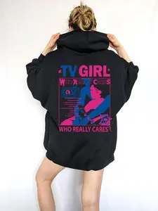 TV Girl Album Cover Menswear Hoodie, Crewneck Sweatshirt, and T-Shirt – Vintage Unisex Casual Cotton Merch for Music Fans, Gift for Him and Her, Womenswear Tops