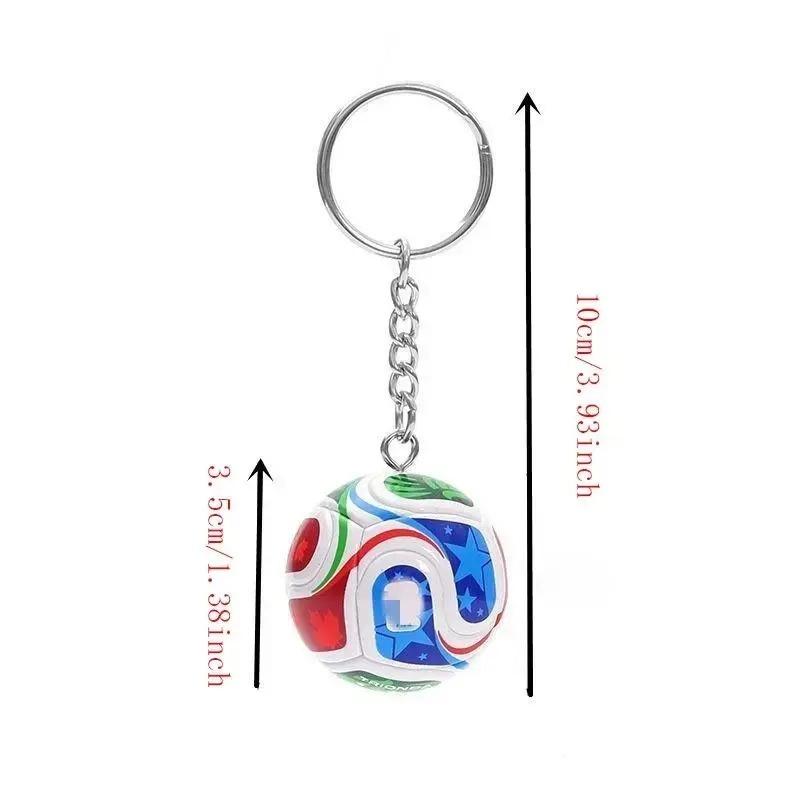 1pcs Football Keychain Pendant, Detailed Trophy Decoration, 2026 Usa Mexico Mexico World Cup Memorial Gift for Men and Women, FIFA World Cup