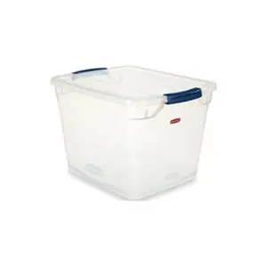 212 MAIN Durable Plastic Latch-Lid Seal Organiser Box, 30 Qt Size Storage Container for Textiles, Soft Furnishings, Sewing Supplies