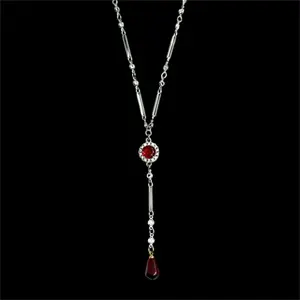 Silver Persephone pomegranate rosary