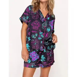 Arcane Jinx Graffiti Pajama Set For Women