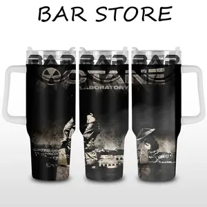 [Bar] Octane - Donny Toliver 2026 Merch 40oz Stainless Steel Tumbler with Handle – Toliver Fans Hip Hop Fan Insulated Mug, Octane Rap Album Street Style Cup, Leakproof Travel Gift