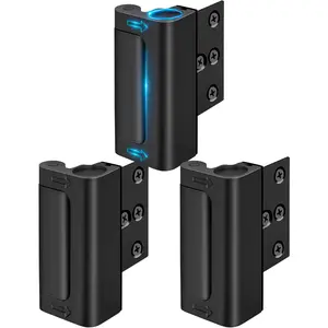 Home Security Door Reinforcement Lock - Child Proof Door Locks for Front Door Child Safety Lock Withstand 800 lbs Top Flip Door Latch Lock for Inward Swinging Door