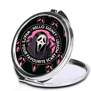 Ghostface Compact Makeup Mirror with Unique Design and Double Mirror