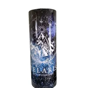 Velaris 20oz Tumbler officially licensed Sarah J. Mass ACOTAR Merch Portable Drinkware Bottles Lid