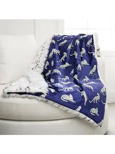 G by Giuliana Home 50" x 60" Faux Fur Snow Leopard Throw G by Giuliana Home 50" x 60" Faux Fur Snow Leopard Throw