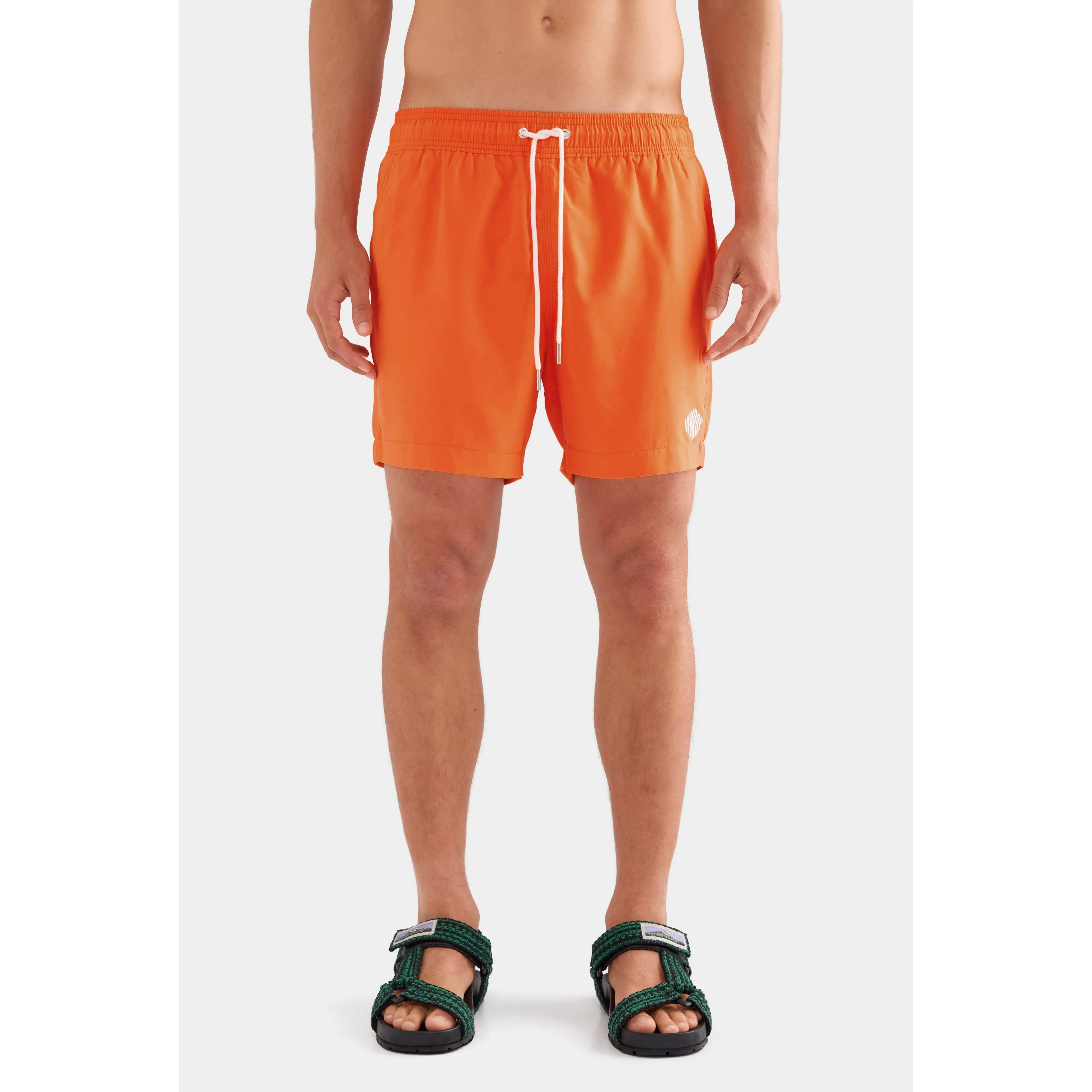 Printed Swim Short - Bright Orange