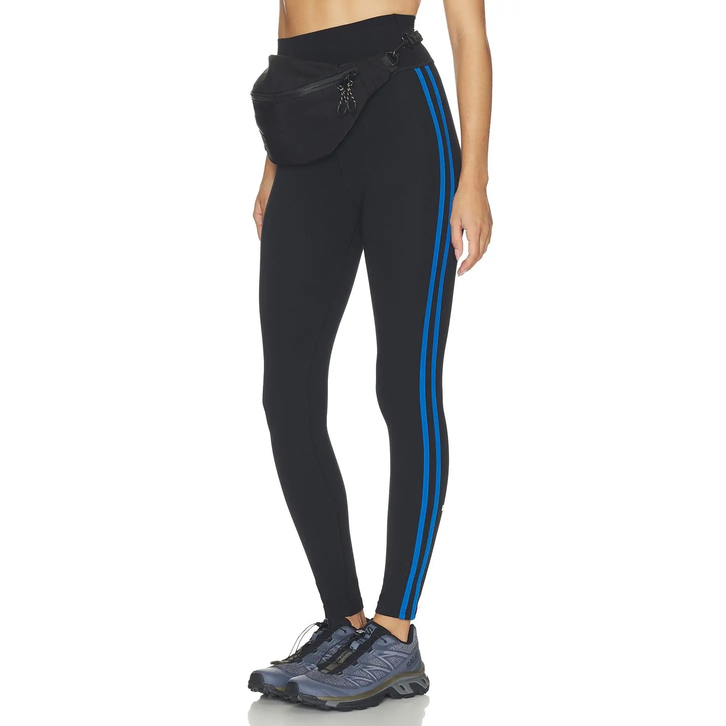 Splits59 Ella Highwaist Airweight Legging in Black & Classic Blue