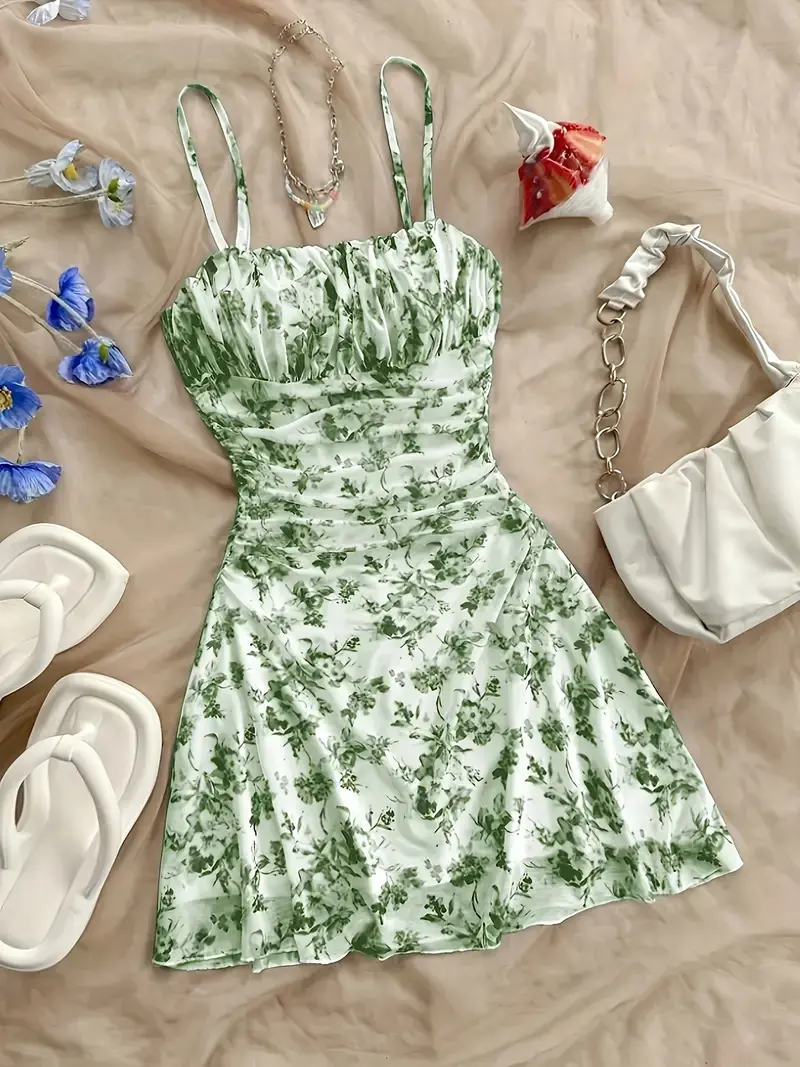 Summer dresses white and blue - TikTok Shop