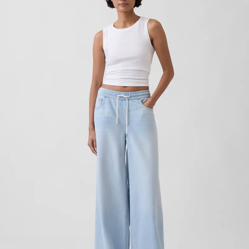 Gap Women's Mid Rise UltraSoft Easy Baggy Jeans