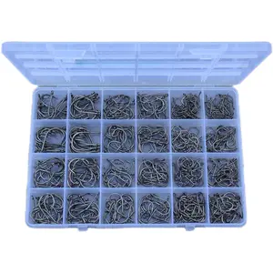Fishing Hooks Freshwater Saltwater Fish Hooks Bulk Fishing Hooks Set Worm Catfish Hooks Fish Gear Equipment Supplies