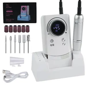 Rechargeable Electric Nail Drill Machine, Portable Nail Sander for Manicure Gel Remover Tool, Professional Nail Care Tool for Home & Salon Use