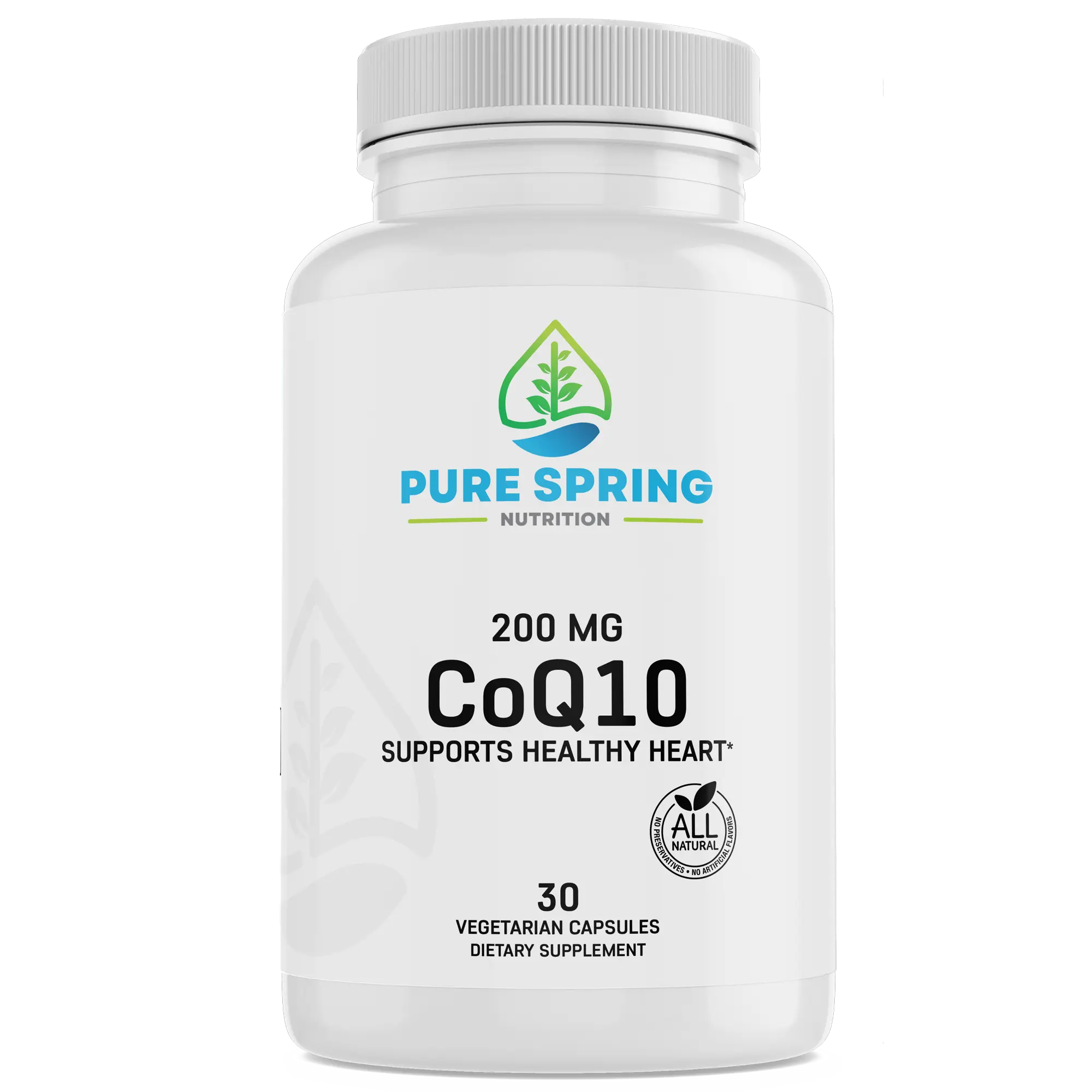 Pure Spring Nutrition CoQ10 Supplement - 200mg Fitness Edible