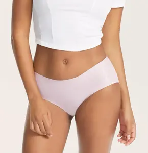 3PCS Bodytips Women's Zero Feel Seamless No Show Panties Invisible Underwear No VPL Smooth Fit Design Basic Style Lingerie Soft Briefs Popular Underwear Versatile Panties For Daily Wear Home Lounge Casual Outfit Tight Pants Legging Skirt Dress All Day Use