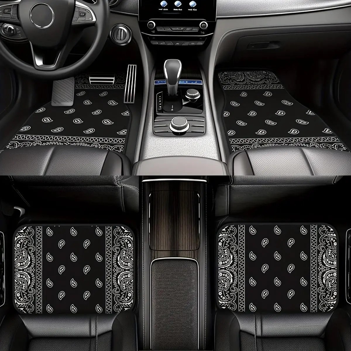 Car Floor Mat, Durable & Non-slip Car Floor Mat, Universal Car Interior Accessories for Men & Women, Car Mats, Automotive Floor Mats, Car Mat Set, Car Accessory