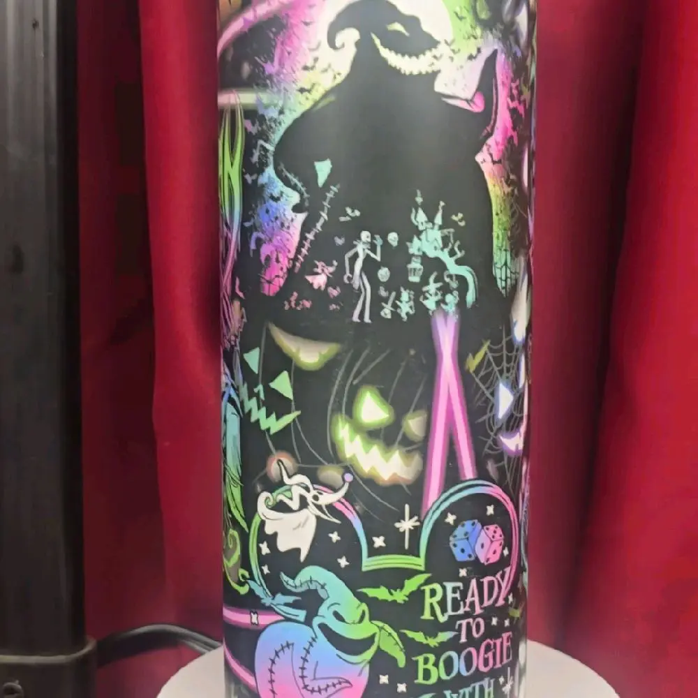 Oogie Boogie glow in the dark  tumbler 20oz