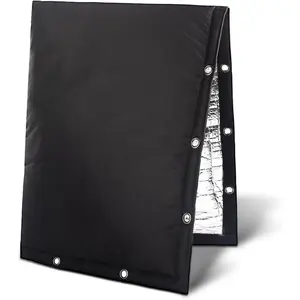 Outdoor Backflow Preventer Cover- 16''W x 20''H, Winter Freeze & Weatherproof Protection for Irrigation Pipes & Sprinkler Valves- Black