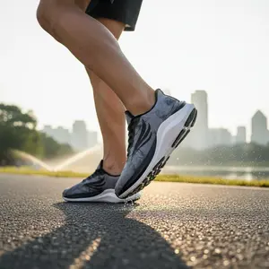 CELER Men's Running Shoes – Black | High-Arch Support Road Runner