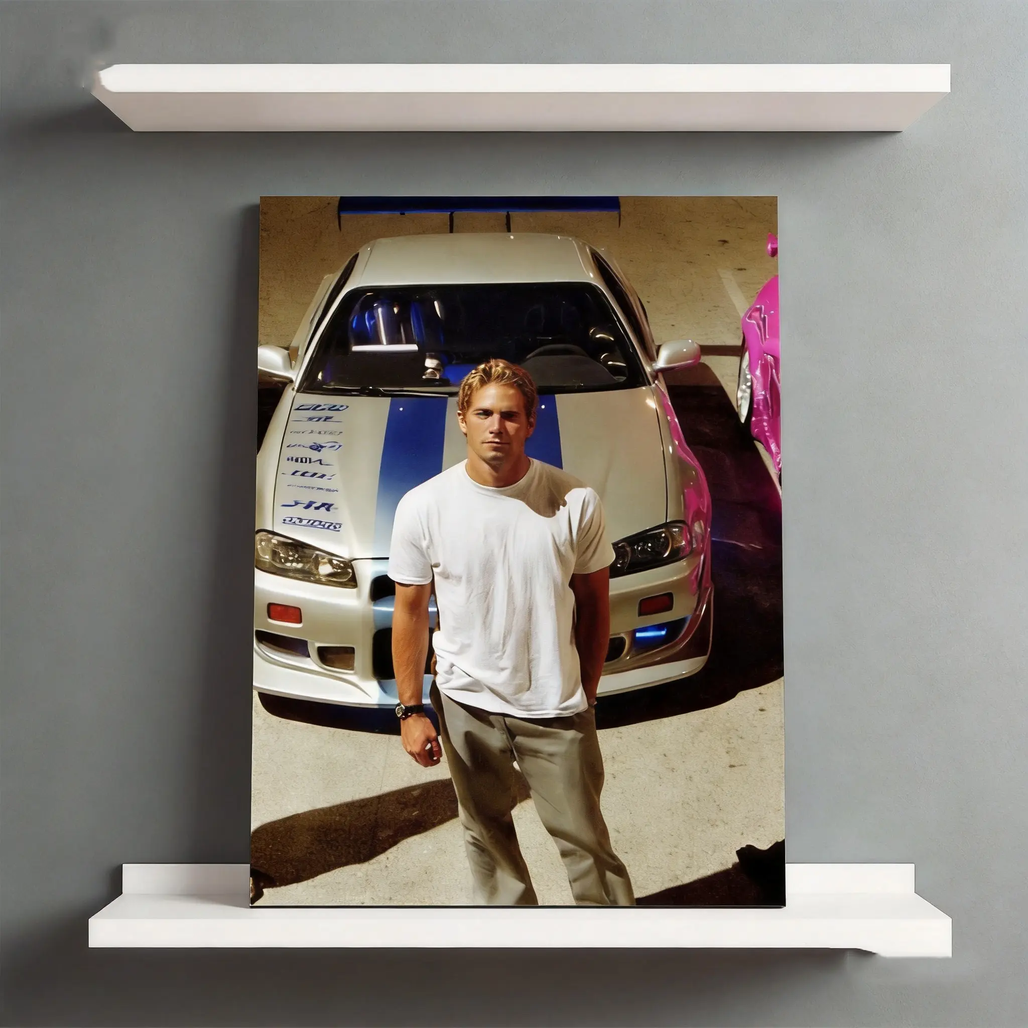 Paul Walker Art Painting Decorative Classic Poster Art Wall Art Oil Painting Art Canvas Poster Decorative Painting Porch Living Room Art Decoration