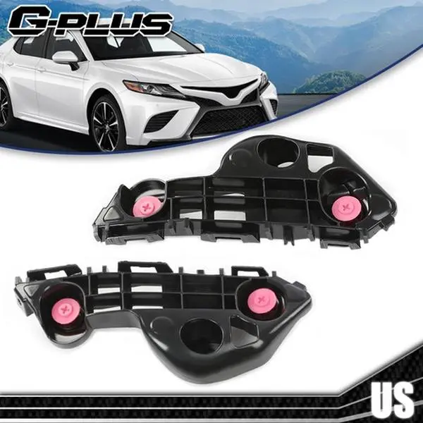 Automotive Plastic Bumper Retainer Clips - 1-Pair Front Bumper Retaining Brackets, Left+Right Side, Vehicle-Specific Direct Fit Replacement for 2018-2021 Toyota Camry