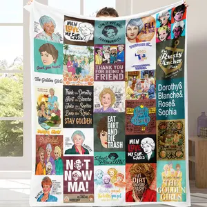 Countdown Sale! Channel Your Inner Dorothy | The Golden Girls Empowering Quotes Blanket | Cozy & Stylish Home Decor Suitable for all four seasons This is the best gift for couples, children, parents and friends, and it can express deep love.