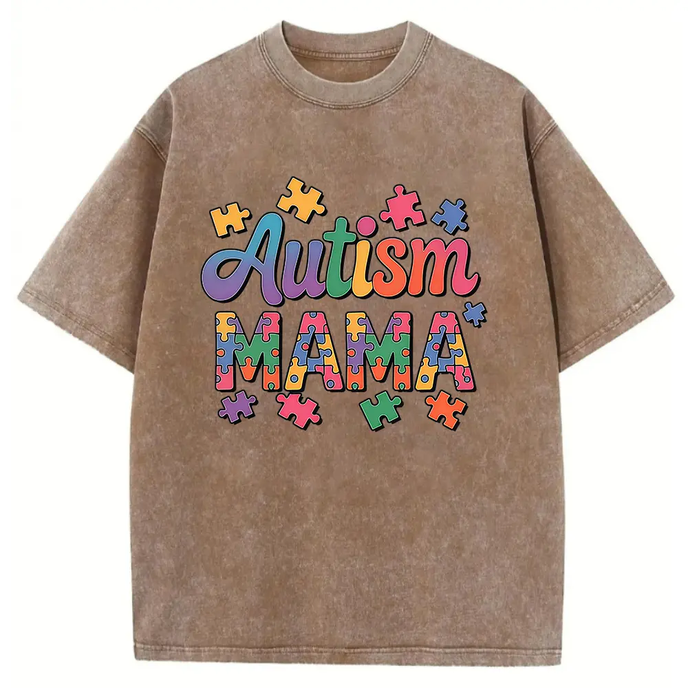 Washed T-shirt-Coffee