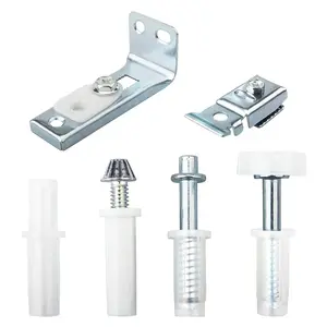 N 7534 Bifold Door Hardware Repair Kit, Door Repair Kit for 1" to 1-3/8" Thick Doors Up to 50 Lbs. Includes Top and Bottom Brackets, Top and Bottom Pivots and Guide Wheel (1 Set)