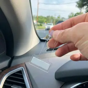 Car Parking Ticket Clip Fastener Permit Card Bill Holder Car Window Windscreen Glass Fastener Clip Stickers Car Interior Organizers Accessories