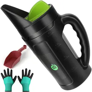 Hand Spreader Shaker, Multiple Adjustable Opening Sizes for  Purpose for Grass Seed, Fertilizer & Earth , Snow Salt, Ice and Snow Melt - Up to 80 Oz
