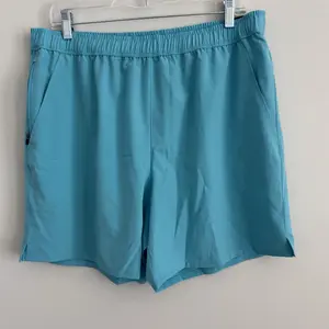 DSG Men's 6" Agility Woven Short Blue Spray Size Large NWT Athletic Gym Running