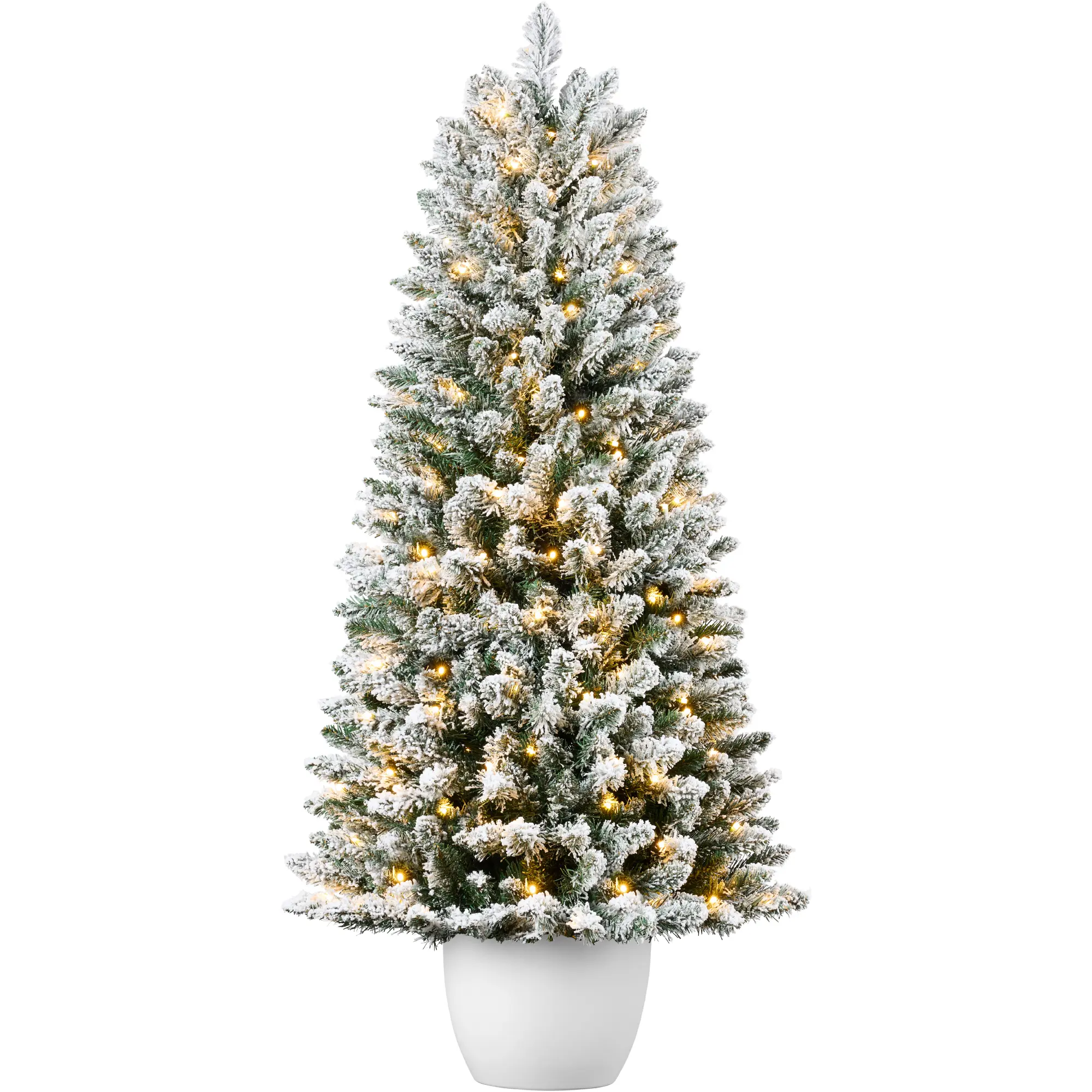 Best Choice Products Pre-Lit Potted Flocked Christmas Tree, Classic Artificial Holiday Décor, w/ Twinkling White LEDs Best Choice Products Pre-Lit Potted Flocked Christmas Tree, Classic Artificial Holiday Décor, w/ Twinkling White LEDs