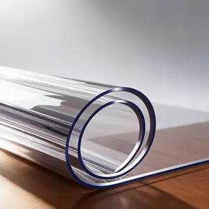 Food Grade PVC Transparent Tablecloth, Waterproof Oil-Resistant Washable, Thickened Edges, Universal for Dining Tables & Coffee Tables, Washable Table Cover