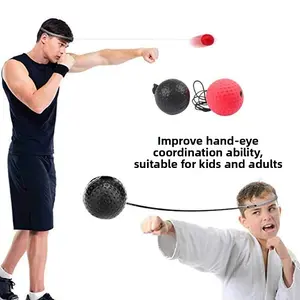 Head-mounted Boxing Speed Ball Reaction Training Ball Boxing Ball, Threading Tennis PU Foam Ball, Rubber Ball