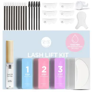 Lash Lift and Eyebrow Lamination Kit 5 Applications for Home & Professional Use Made in Korea Makeup Eyelash
