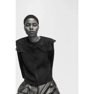 H&M Lace-collared cardigan